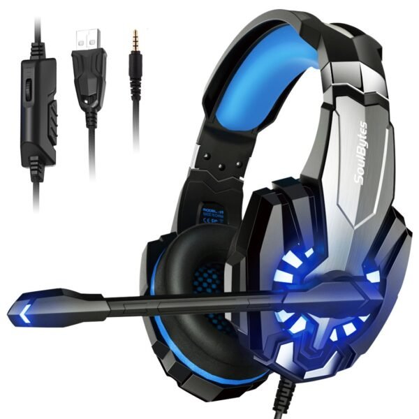 S9 Head mounted Esports Gaming Earphones Wired Luminous Computer Earphones PS4 Earphones - Image 7