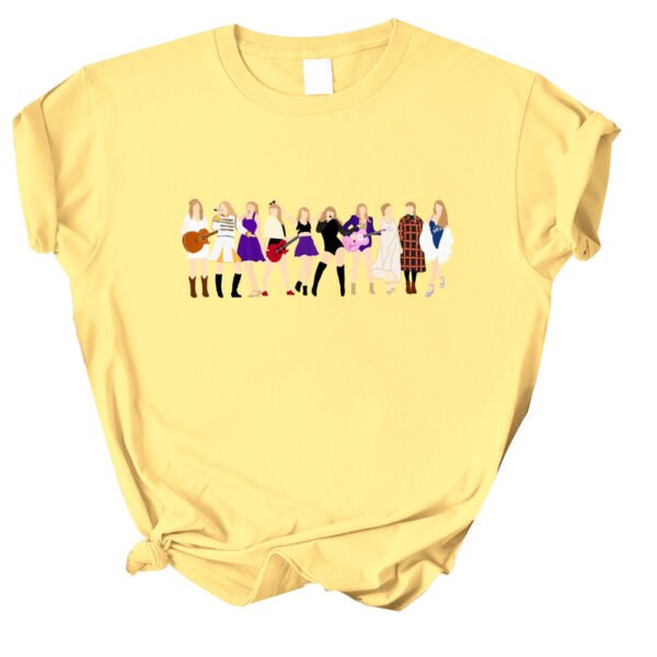 Casual Short sleeved Women's T-shirt Swift Midnights New Album - Image 4