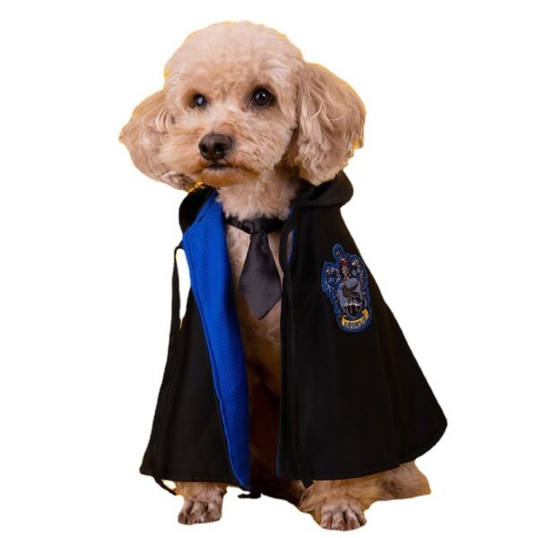 Pet Cloak Embroidered Cloak Cat Shaped Up Costume Harry Potter Wizardry Academy Style Teddy Bears Dog Clothes - Image 5