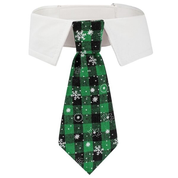 New British style handsome Christmas dog collar Christmas pet tie - Image 10
