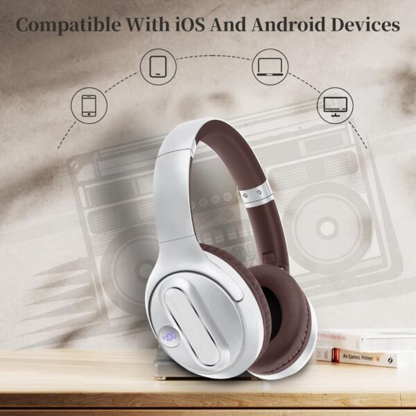 AKZ-13b American retro wireless Bluetooth headset with battery display and long battery life - Image 4