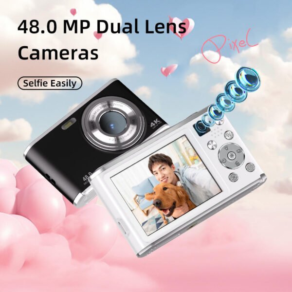 DC306 digital high-definition camera front and rear dual camera autofocus entry-level student card machine - Image 2