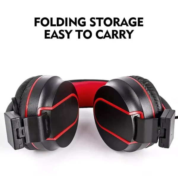 Head mounted wired earphones for e-sports, chicken eating, with microphone for phone and computer calls, universal earphones for gaming - Image 3