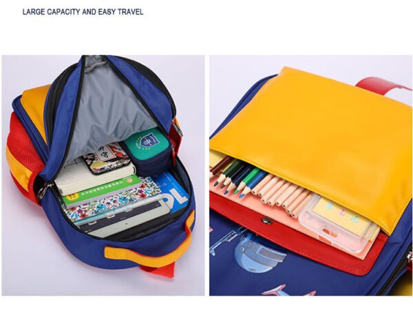 New children's schoolbag cartoon creative boy light backpack 3-5 years old kindergarten student backpack - Image 3