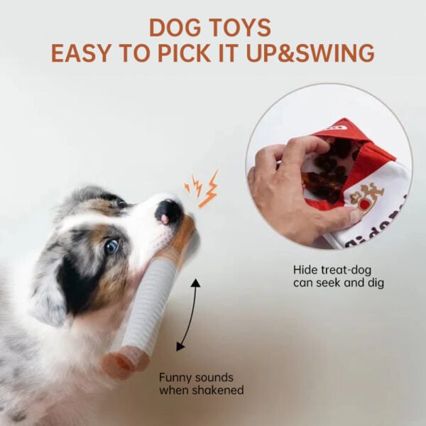 Ciga-rette-like Dog Toy, a Pet Self-entertainment Plush Toy that is Chew-resistant and Helps with Teething - Image 3