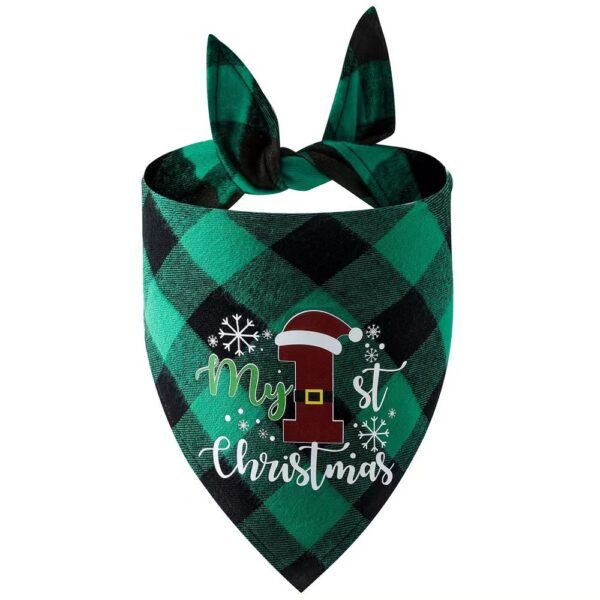 Christmas Day Border Protection Pet Small, Medium, and Large Dogs, Dogs, Cats, Teddy Triangular Towels, Water Jars - Image 16