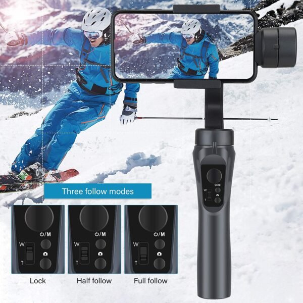 Three-axis handheld gimbal F6 stabilizer mobile phone three-axis stabilizer intelligent anti shake outdoor live streaming stand - Image 2