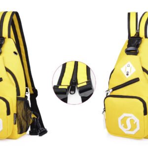 Shoulder bag dual-purpose crossbody bag USB chest bag girls Oxford cloth bag fashion trend messenger bag