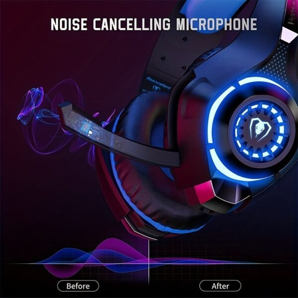 Gaming wired earphones with illuminated RGB earphones - Image 2