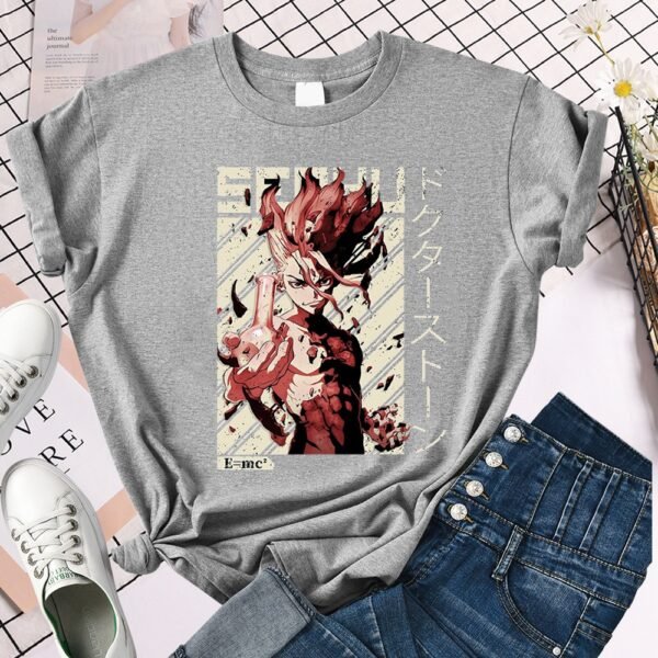Anime Dr. Stone Loose Short Sleeve T-Shirt - Image 4
