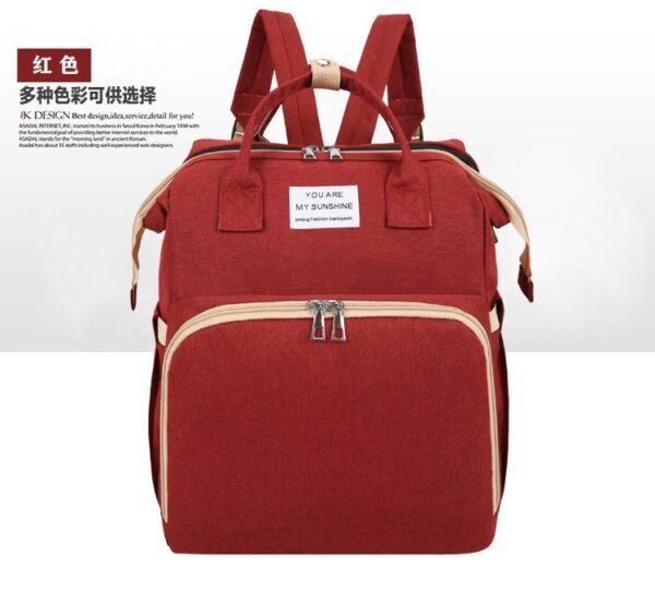 Portable Foldable Bed Mommy Bag For Going Out Lightweight And Large Capacity Mother And Baby Bag Backpack - Image 11
