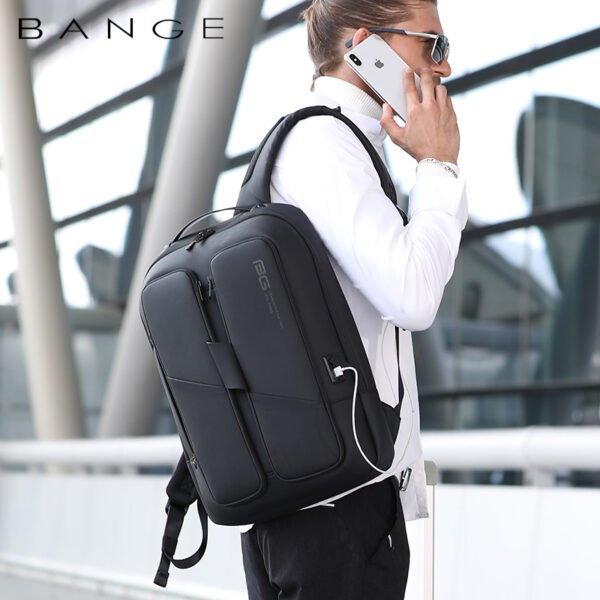 New Men's Backpack Waterproof Korean Version Backpack Anti-Theft Computer Bag Men's Backpack - Image 6