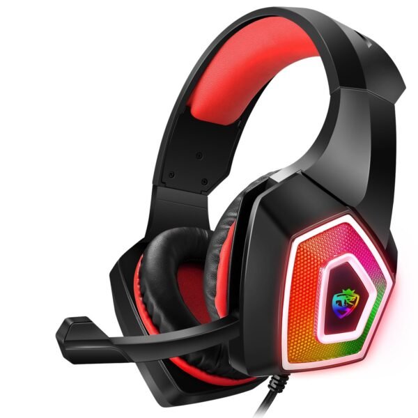 Head mounted gaming headphones colorful RGB wired computer headphones game controller headphones - Image 2