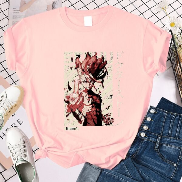 Anime Dr. Stone Loose Short Sleeve T-Shirt - Image 6