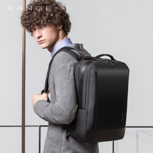 BANGE Business Casual Lightweight Backpack Men's Large Capacity Travel Backpack Student Computer School Bag Backpack - Image 3