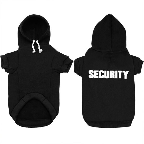 New pet hoodie, outerwear, Security printed hoodie, dog clothing for autumn and winter - Image 6