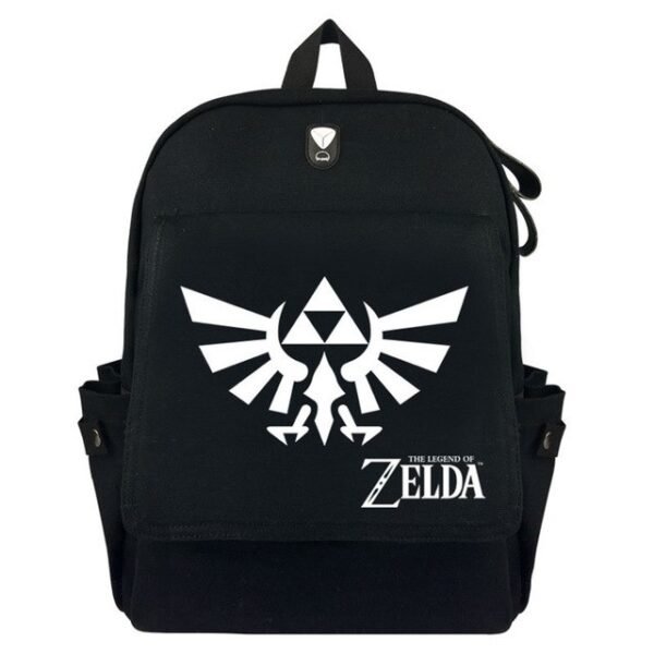 Anime The Legend of Zelda Wild Breath Triforce Backpack Laptop School Bag Shoulder Bag - Image 2