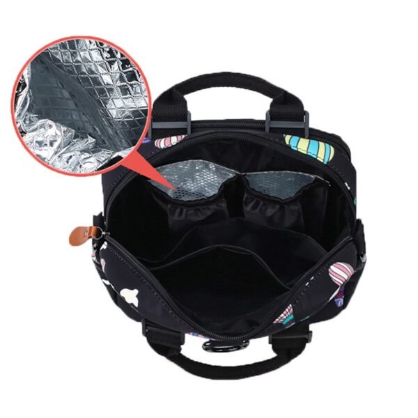 Baby Diaper Bag Mummy Maternity Travel Balloon Printing Backpack Large Capacity Newborn Nursing Milk Bottle Keep Warm Bag - Image 3