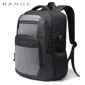 Bange New Fashion Casual All-Match Water-Repellent Technology USB Outdoor Backpack For Men