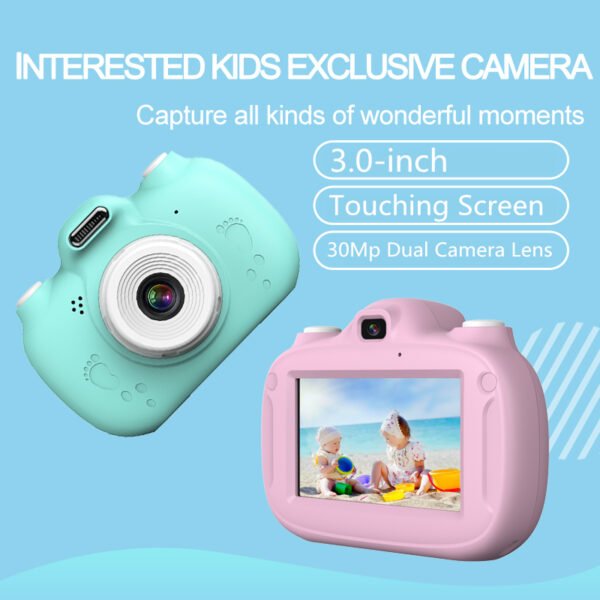 New Touch Screen WIFI Kids Camera 2800W Small SLR Dual Lens Kids Digital Camera Gift For Children - Image 3