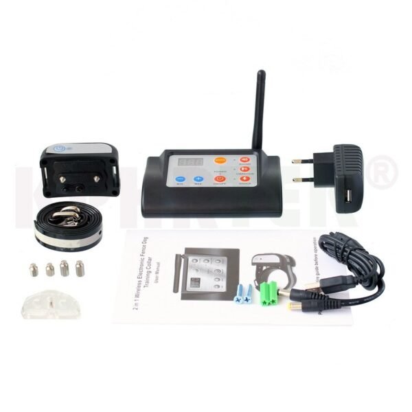 2 in 1   Wireless Electronic Dog Fence System and Dog Training Collar   Beep Shock Vibration Training  for 1/2/3 dogs 6 Sets/lot - Image 6