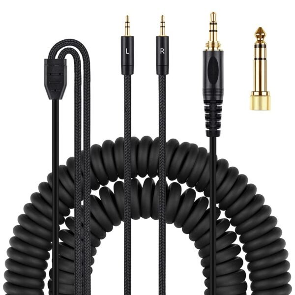 Suitable for Tianlong AH-D7100 7200 D600 D9200 5200 dual 3.5mm headphone spring cables - Image 2