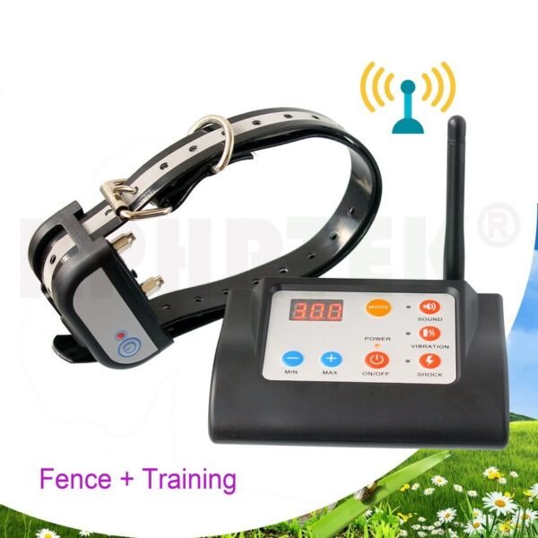2 in 1   Wireless Electronic Dog Fence System and Dog Training Collar   Beep Shock Vibration Training  for 1/2/3 dogs 6 Sets/lot - Image 2