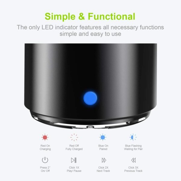 EWA A106Pro IP67 Waterproof Speaker Portable MINI Wireless Speakers Bluetooth Column with Case Bass Radiator for Outdoors, Home - Image 2