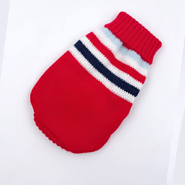 Puppy Sweater Kitty Clothes Pet Dog Clothes Sweater Teddy Bichon Blue Cat Clothes Autumn And Winter Clothes - Image 4