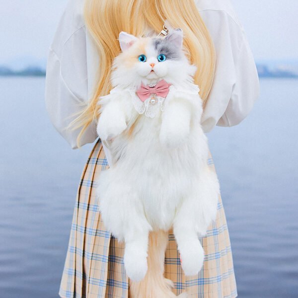 Unique Calico Cat Backpack, Doubles as a Plush Toy and Functional Bag - Image 2