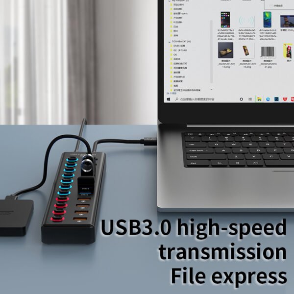 3.1 Gen2 HUB3.0 Hub Laptop Distribution Device Mobile Expansion Device Hub Expansion Dock 11 in One - Image 4