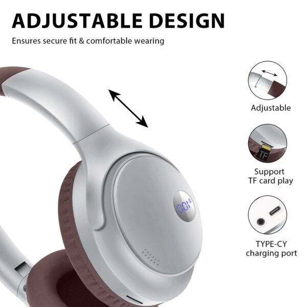 AKZ-16B wireless Bluetooth headset with battery display and long battery life foldable - Image 6