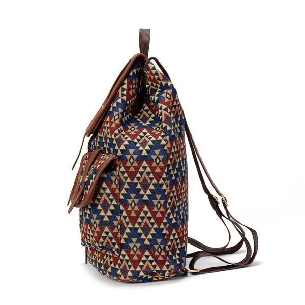 Sansarya New Hollow Out PU Leather Bohemian Vintage Women Backpack Teenage Gilrs School Female Ladies Drawstring Bag Rucksack - Image 6