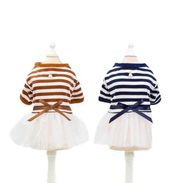 Pet Clothes Dog Clothes Spring And Summer New Dresses Pet Clothes Skirt Temperament Pit Yarn Skirt - Image 5