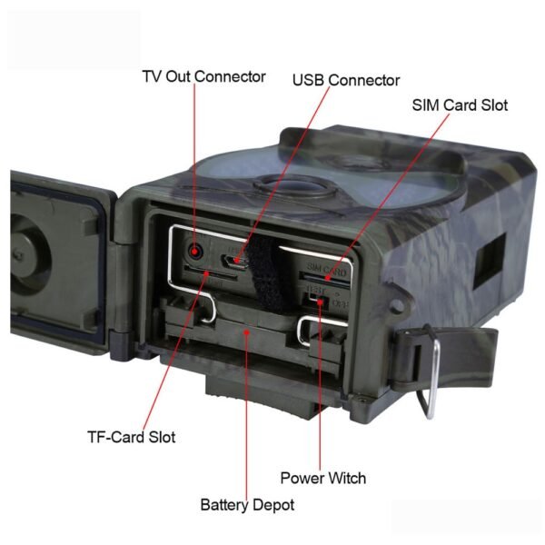 Outlife HC300M Hunting Trail Camera Email MMS GSM Trap Camera 12MP 1080P Night Vision GPRS Infrared Wild Hunting Camera Wildlife - Image 3