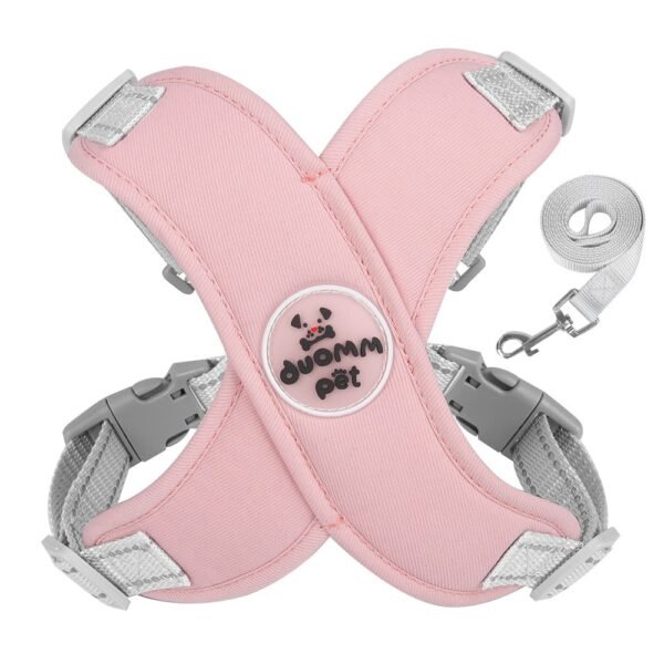 New style dog leash breathable pet chest and shoulder strap vest reflective dog leash pet leash - Image 4