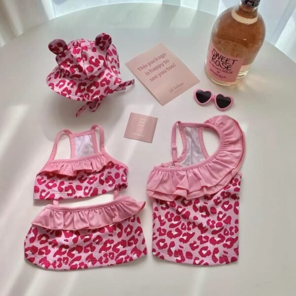 Pet swimsuit jumpsuit with bikini dog breathable vest swimsuit teddy bear - Image 2
