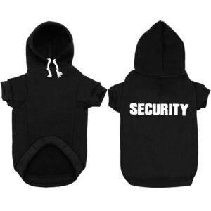 New pet hoodie, outerwear, Security printed hoodie, dog clothing for autumn and winter