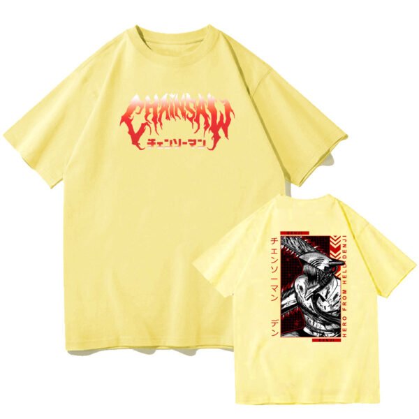 Chainsaw Man Denji Pochita Chain Saw Man Short Sleeve - Image 8