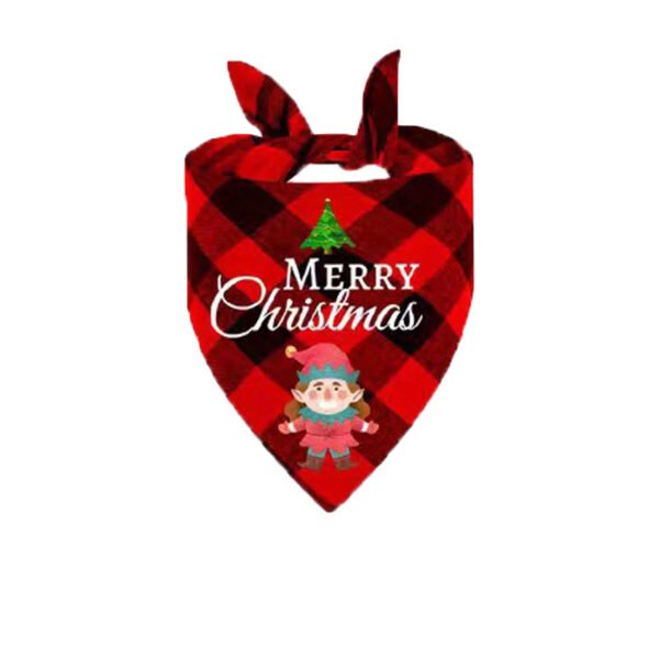 Christmas Day Border Protection Pet Small, Medium, and Large Dogs, Dogs, Cats, Teddy Triangular Towels, Water Jars - Image 6