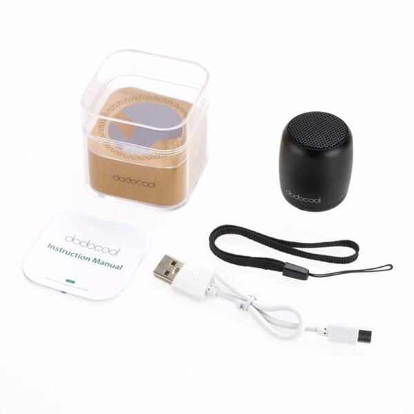 dodocool Loudspeaker Bluetooth Speaker Portable Stereo Handsfree Music Square Box Mini Wireless Speaker for Compute Phone PC - Image 5