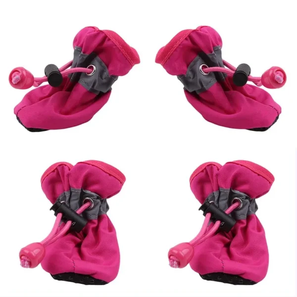 New 4pcs Pet Dog Shoes Anti-slip Rain Snow Boot Thick Warm For  Small Cats Dogs Puppy Dog Socks Booties - Image 3