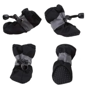 New 4pcs Pet Dog Shoes Anti-slip Rain Snow Boot Thick Warm For Small Cats Dogs Puppy Dog Socks Booties