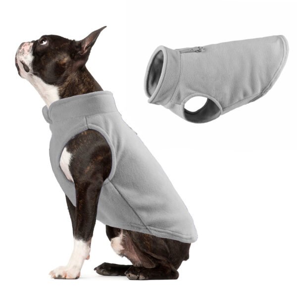 Dog clothing thickened solid color fleece pet dog supplies - Image 8