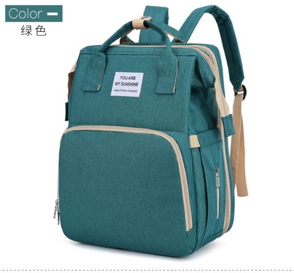 Portable Foldable Bed Mommy Bag For Going Out Lightweight And Large Capacity Mother And Baby Bag Backpack - Image 9