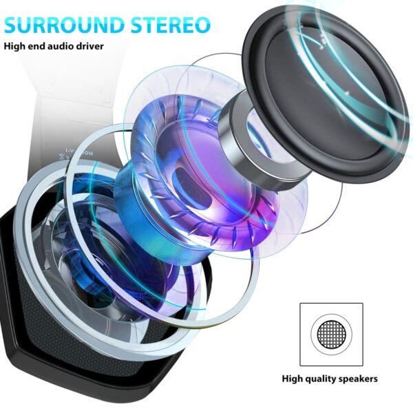 Head mounted gaming headphones colorful RGB wired computer headphones game controller headphones - Image 5