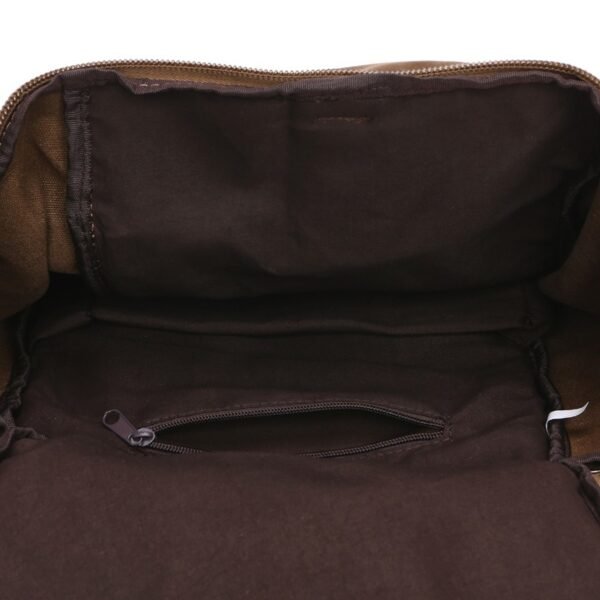 Men Travel Backpack Male Canvas Luggage Duffel Cylinder Bag Mountaineering Hiking Backpack For Men - Image 5