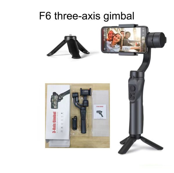 Three-axis handheld gimbal F6 stabilizer mobile phone three-axis stabilizer intelligent anti shake outdoor live streaming stand - Image 6