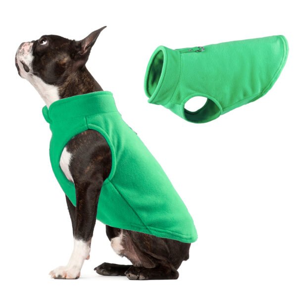 Dog clothing thickened solid color fleece pet dog supplies - Image 7