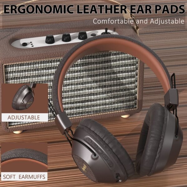 AKZ-17 American retro internet celebrity wireless head mounted Bluetooth earphones with battery display - Image 2